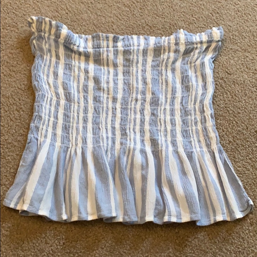 American Eagles Stripes Strapless Top